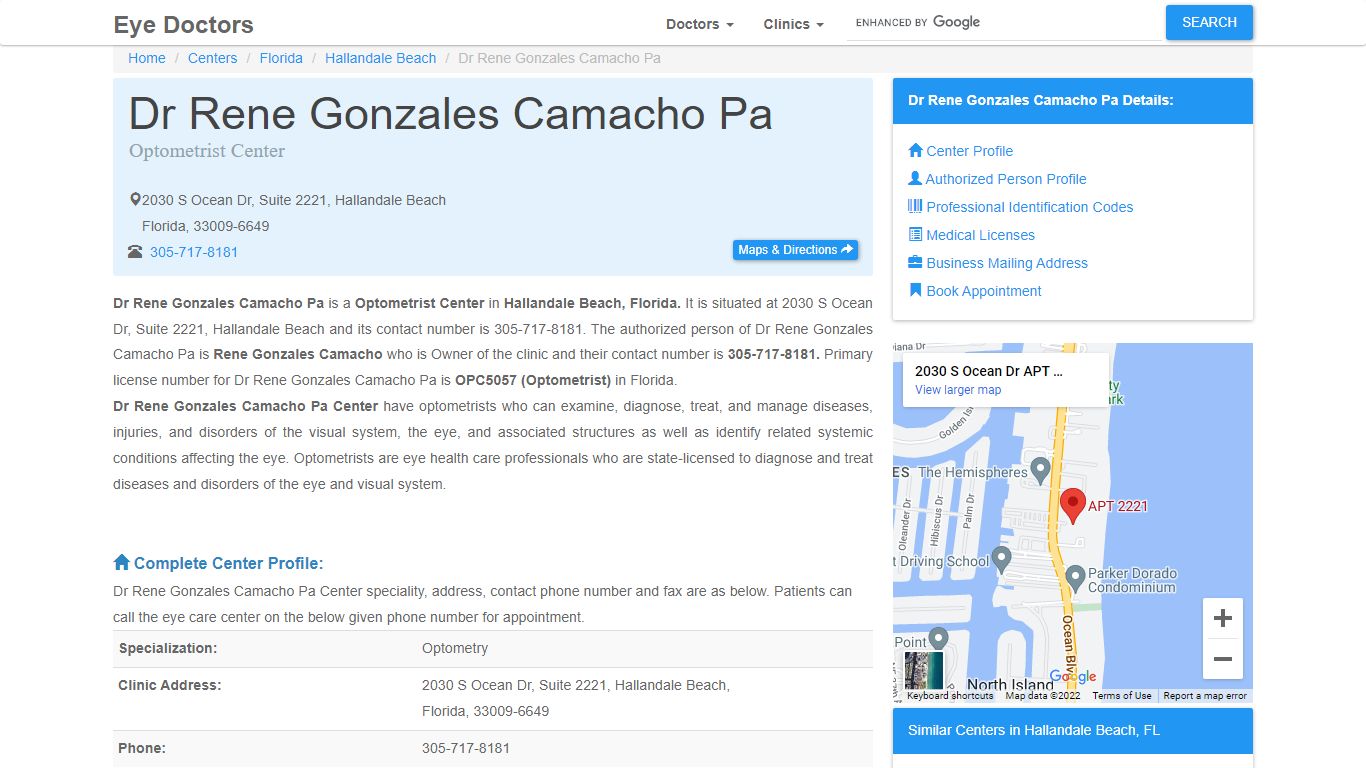 Dr Rene Gonzales Camacho Pa - Eye Care Clinic in ... - Eye Doctor